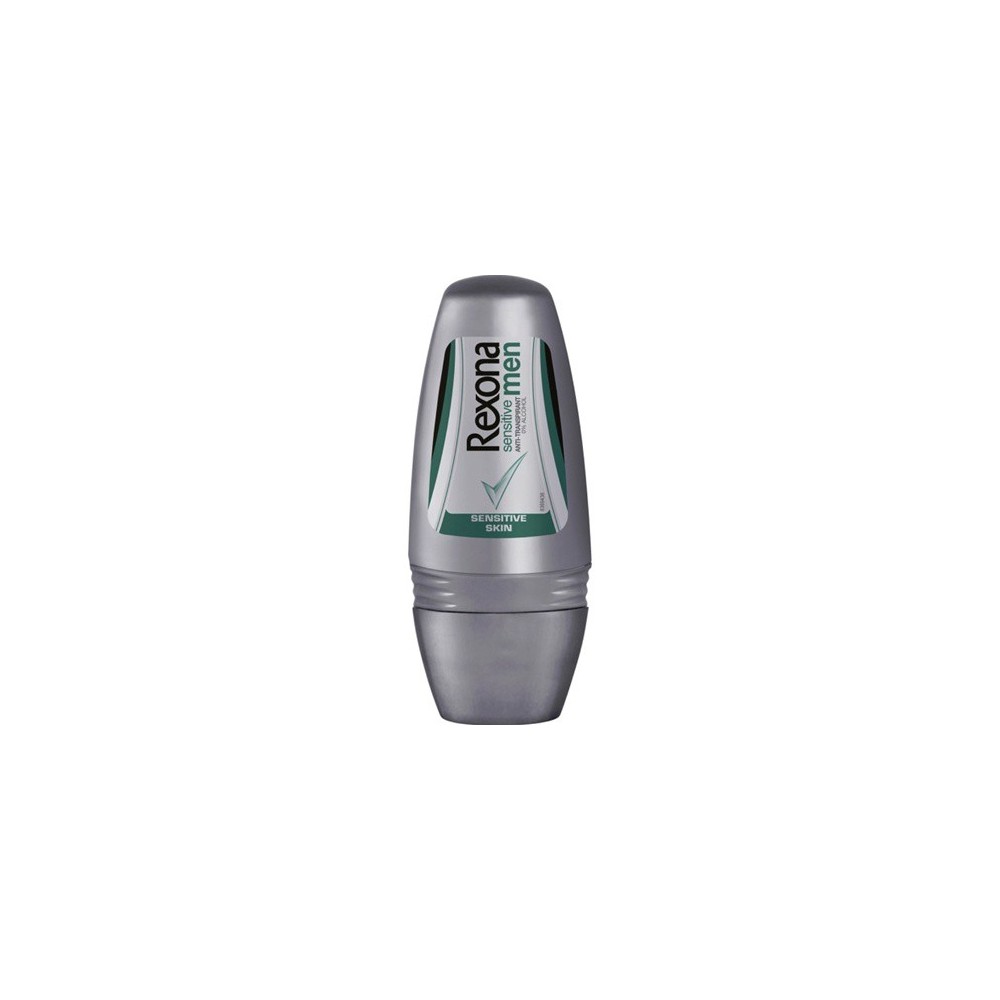 Rexona Men Sensitive 48h Protection Antiperspirant Desodorante Roll On, 50  g / 1.76 oz